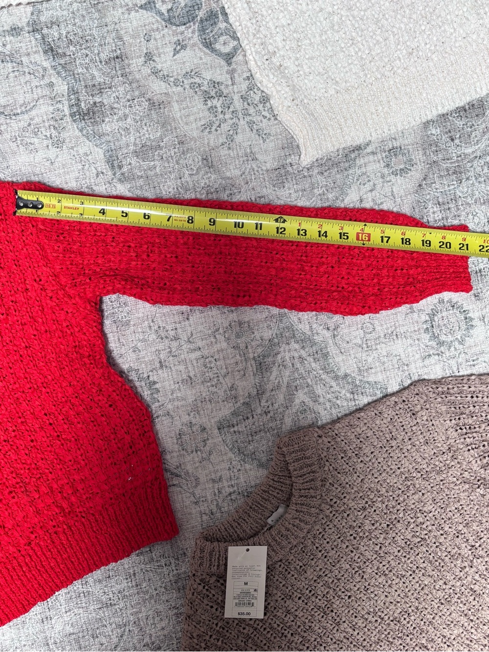 a new day Knit Crew Sweaters Duo in Red and Taupe - Picture 7 of 10
